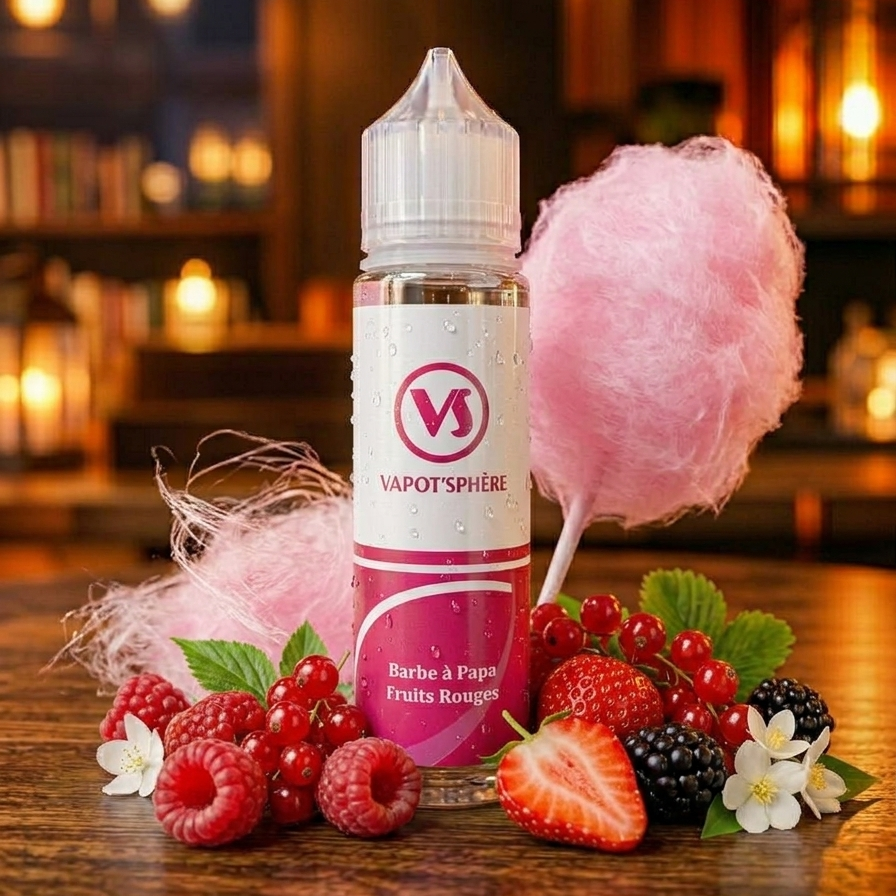 Barbe à Papa - Fruits Rouges - Vapot'Sphère